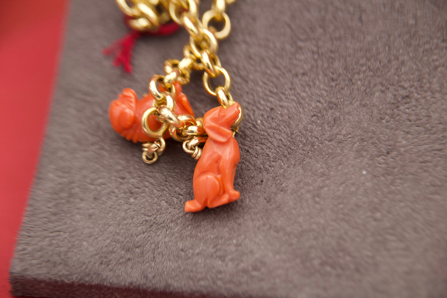 Bracciale vintage con charms animalier