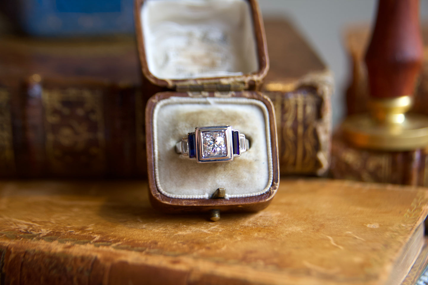 Anello solitario 0,77ct Art Decò 1930' francese