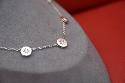 Antique style diamond necklace