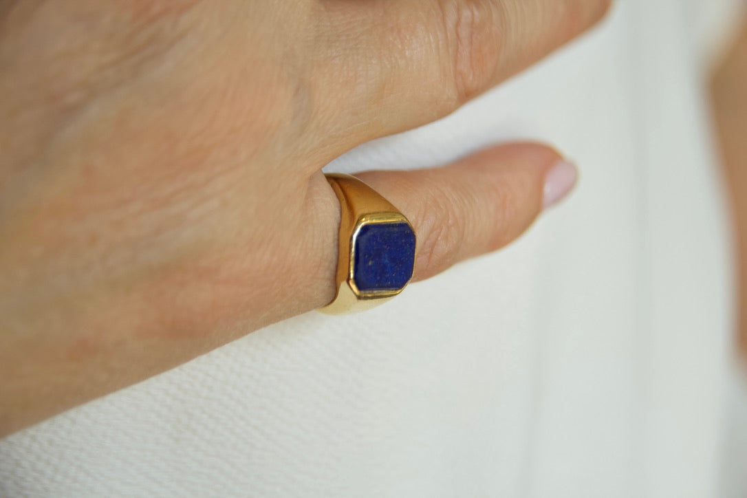 Anello chevalier lapis 1885