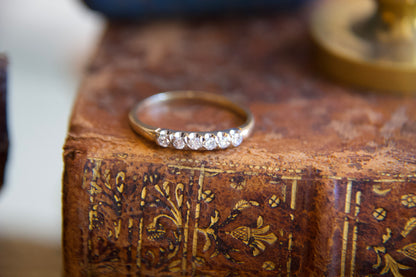 Small 1950s eternity ring with diamonds