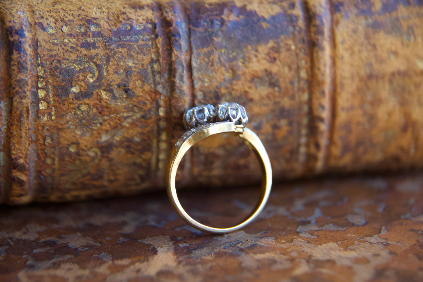 Anello Toi & Moi  Art Nouveau Francese