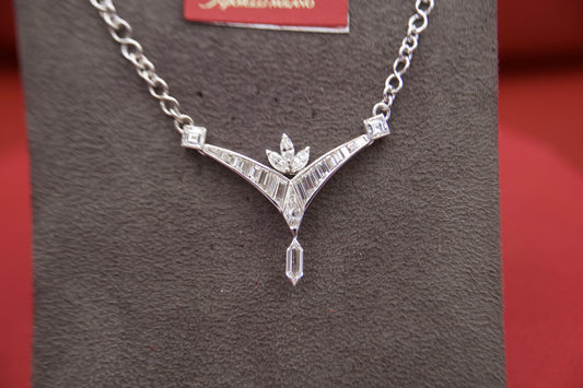 Fancy diamond necklace