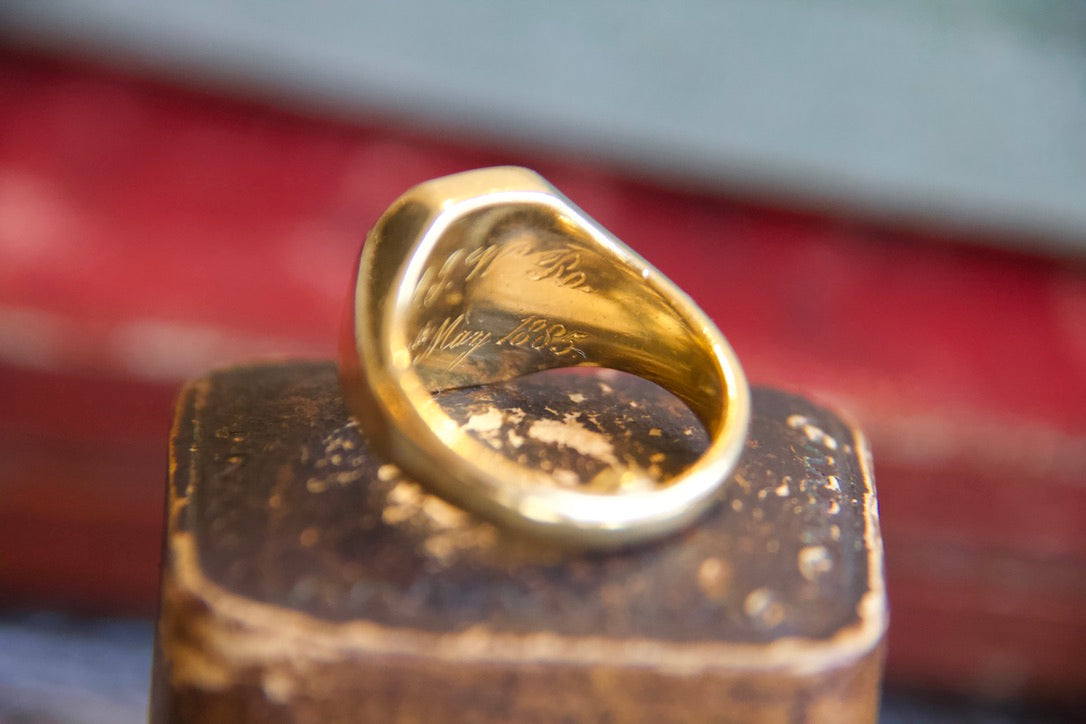 Anello chevalier lapis 1885