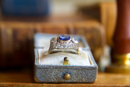 Early 1900s "unheated" sapphire ring
