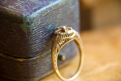 American ring from the 40s with incredible craftsmanship