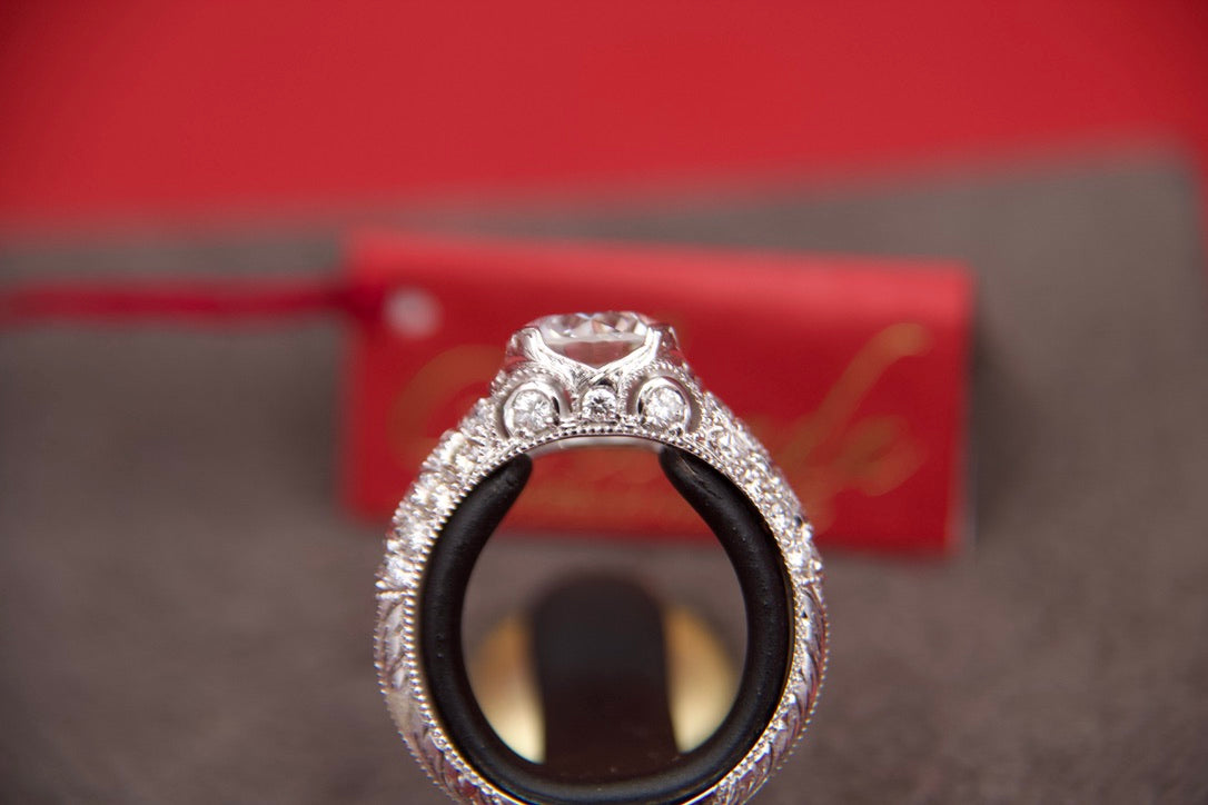 Anello solitario Stile Art Decò