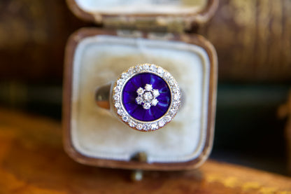 Anello anni 50 "Notte Stellata"