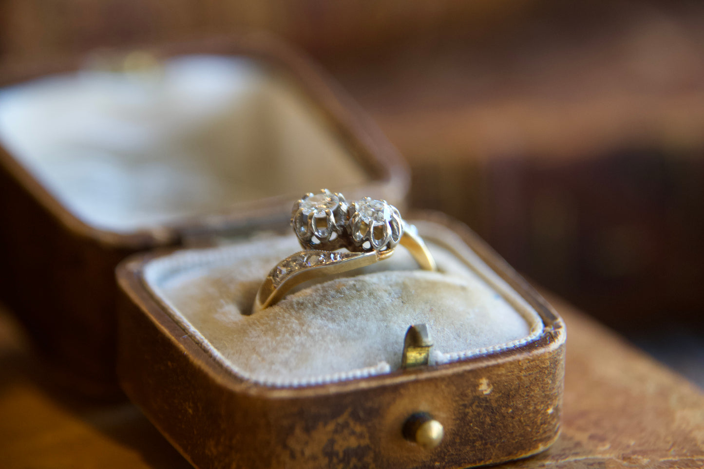 Anello Toi & Moi  Art Nouveau Francese