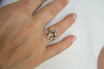 Anello Gufo Portafortuna fine anni 60'