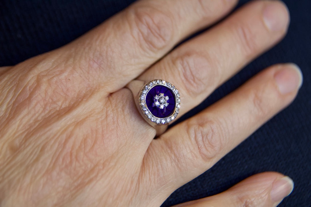 Anello anni 50 "Notte Stellata"