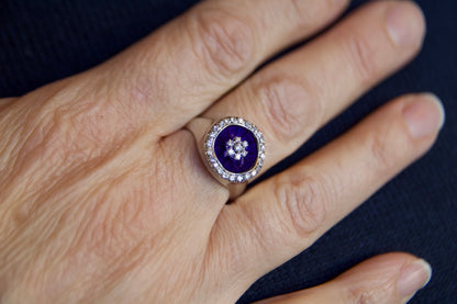 Anello anni 50 "Notte Stellata"