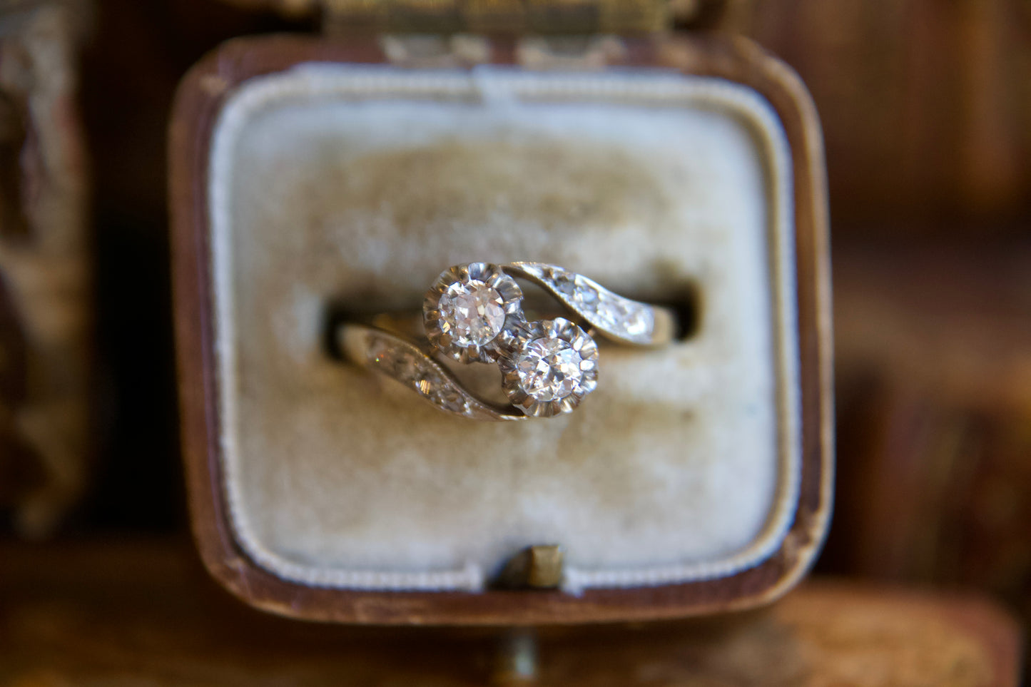 Anello Toi & Moi  Art Nouveau Francese