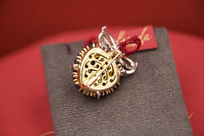 Spilla pendente lampone anni '80