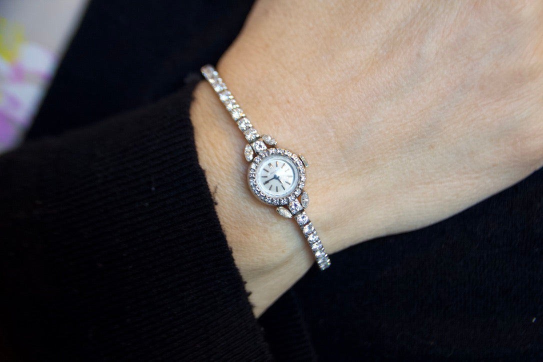 Orologio gioiello  "Longines" Vintage con diamanti