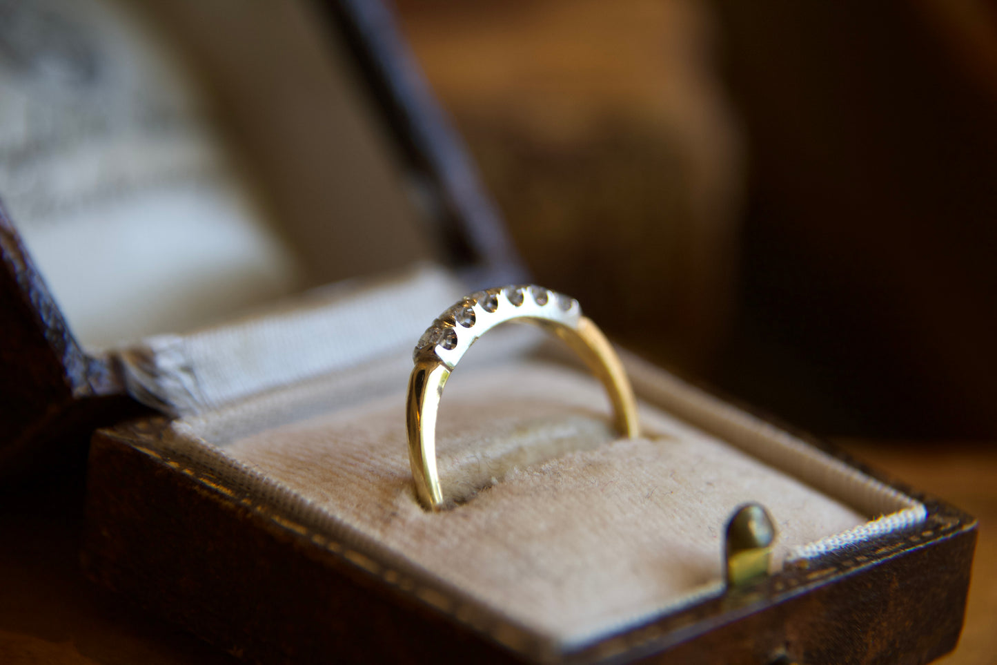 Small 1950s eternity ring with diamonds