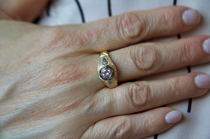 Anello solitario UNISEX "Art Nouveau"