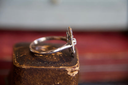 Anello con zaffiri e diamanti Anni 20'