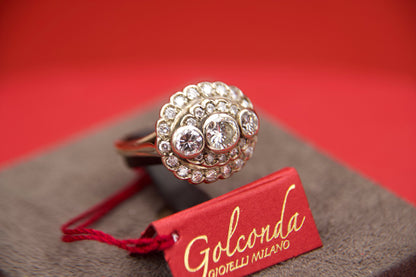 Anello "Anni 50 "con diamanti