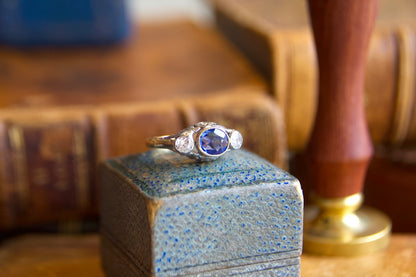 Early 1900s "unheated" sapphire ring
