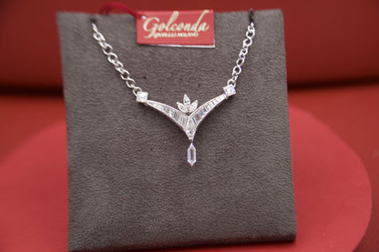 Fancy diamond necklace