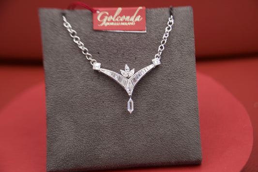 Fancy diamond necklace
