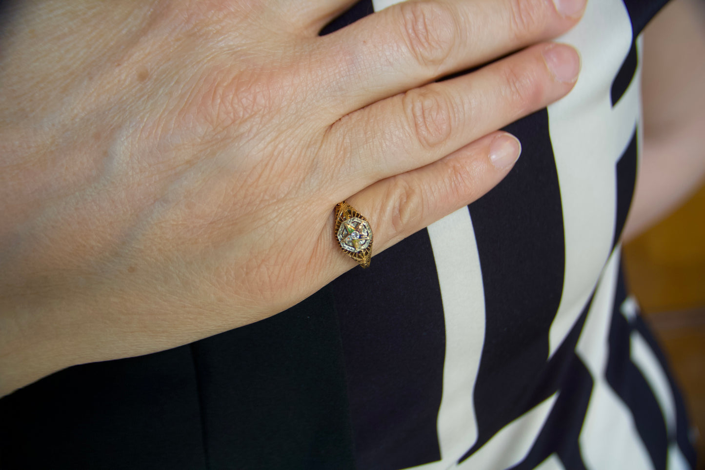 American ring from the 40s with incredible craftsmanship