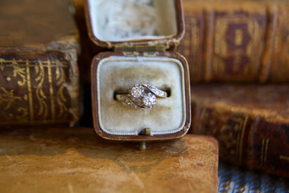 Anello Toi & Moi  Art Nouveau Francese