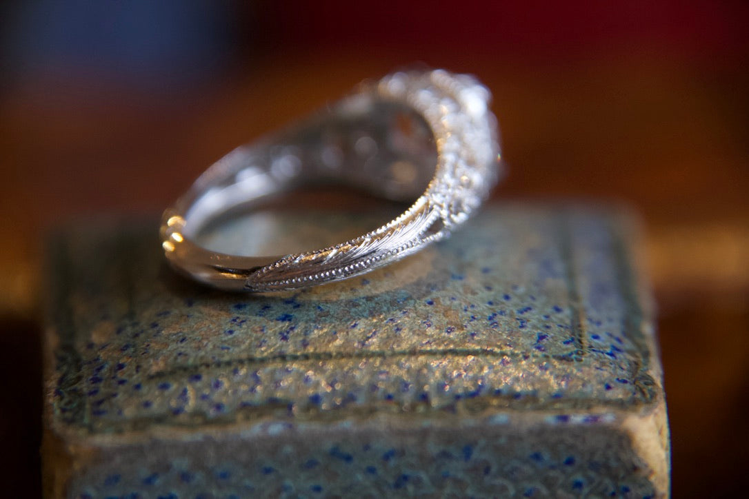 Anello solitario Stile Art Decò