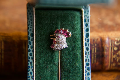 Cockerel brooch early 20th century