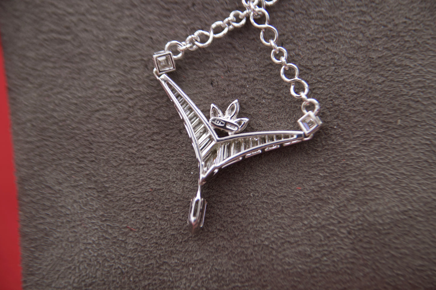 Fancy diamond necklace