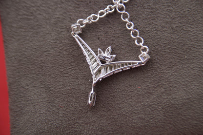 Fancy diamond necklace