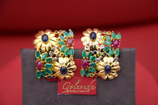 Orecchini a clip tutti frutti Vintage