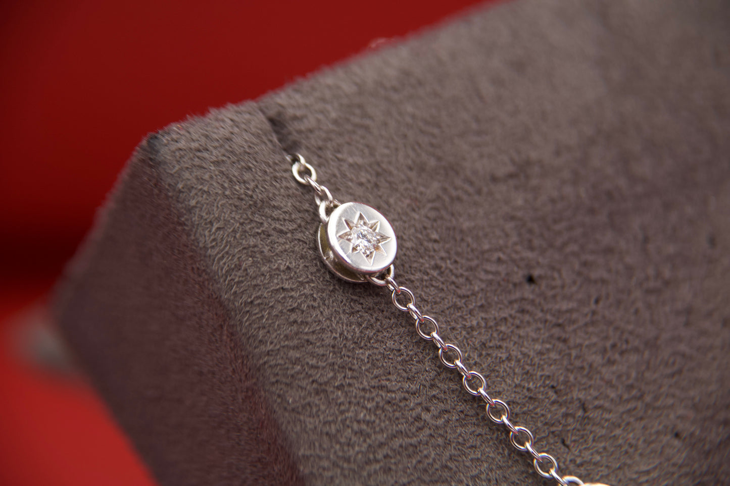 Antique style diamond necklace