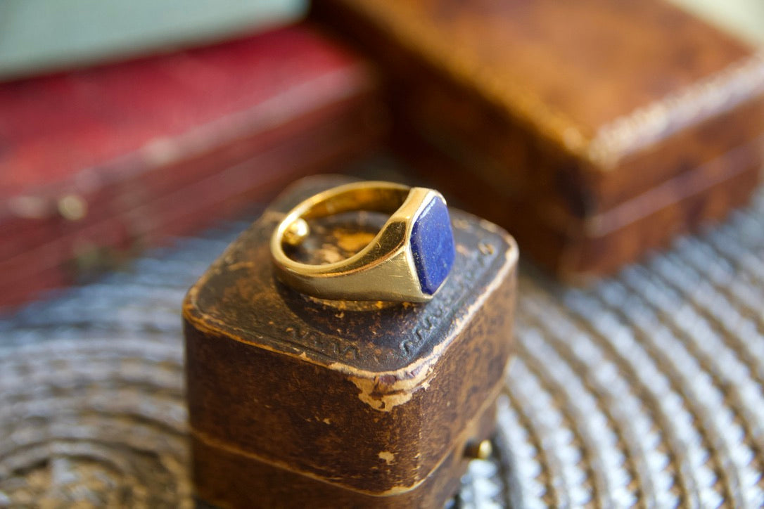 Anello chevalier lapis 1885