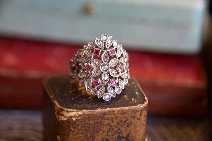 Anello revival vintage  in stile Art Nouveau