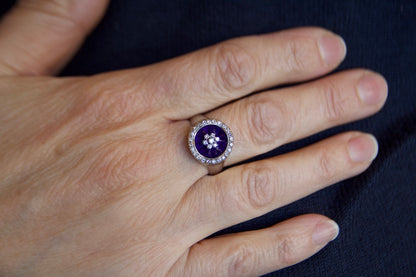 Anello anni 50 "Notte Stellata"