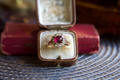 Anello Vittoriano con tormalina