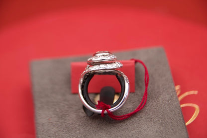Anello "Tourbillon" vintage con diamanti