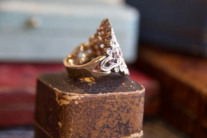 Anello revival vintage  in stile Art Nouveau