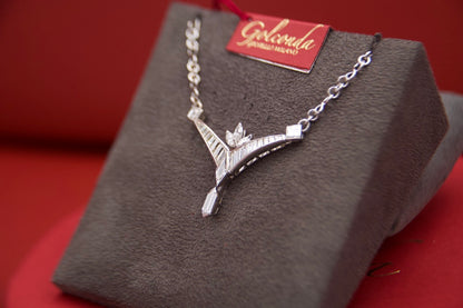 Fancy diamond necklace