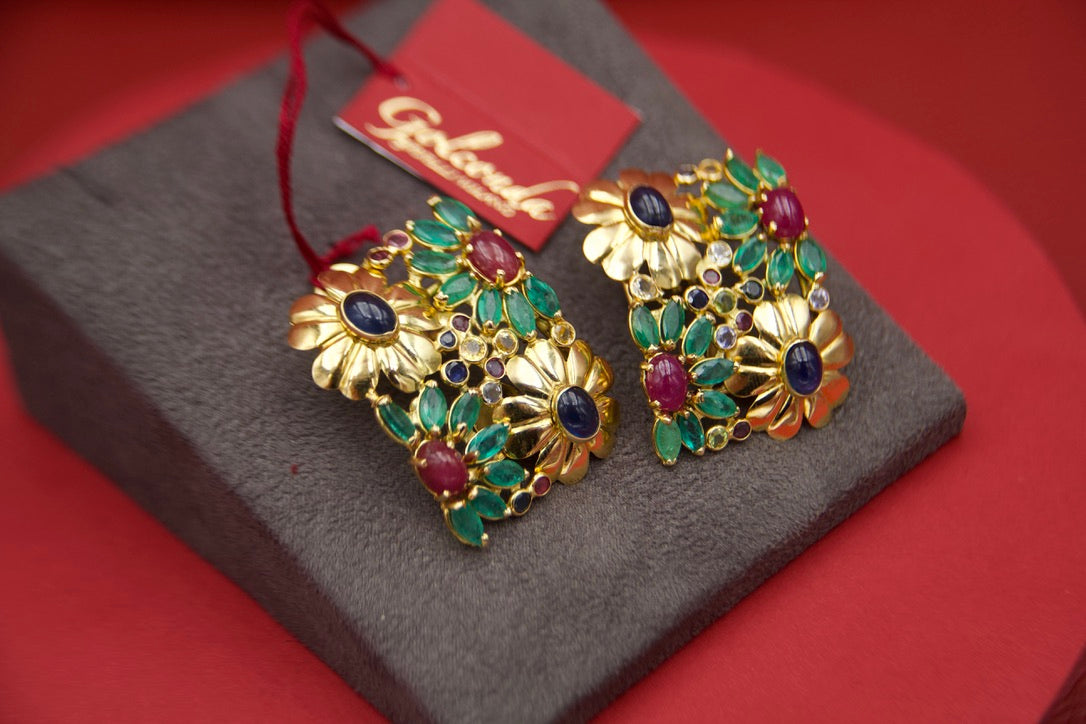 Orecchini a clip tutti frutti Vintage