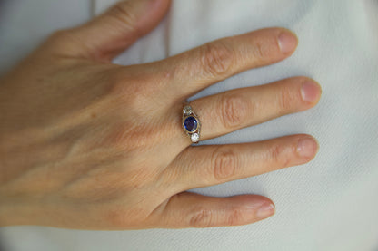 Early 1900s "unheated" sapphire ring