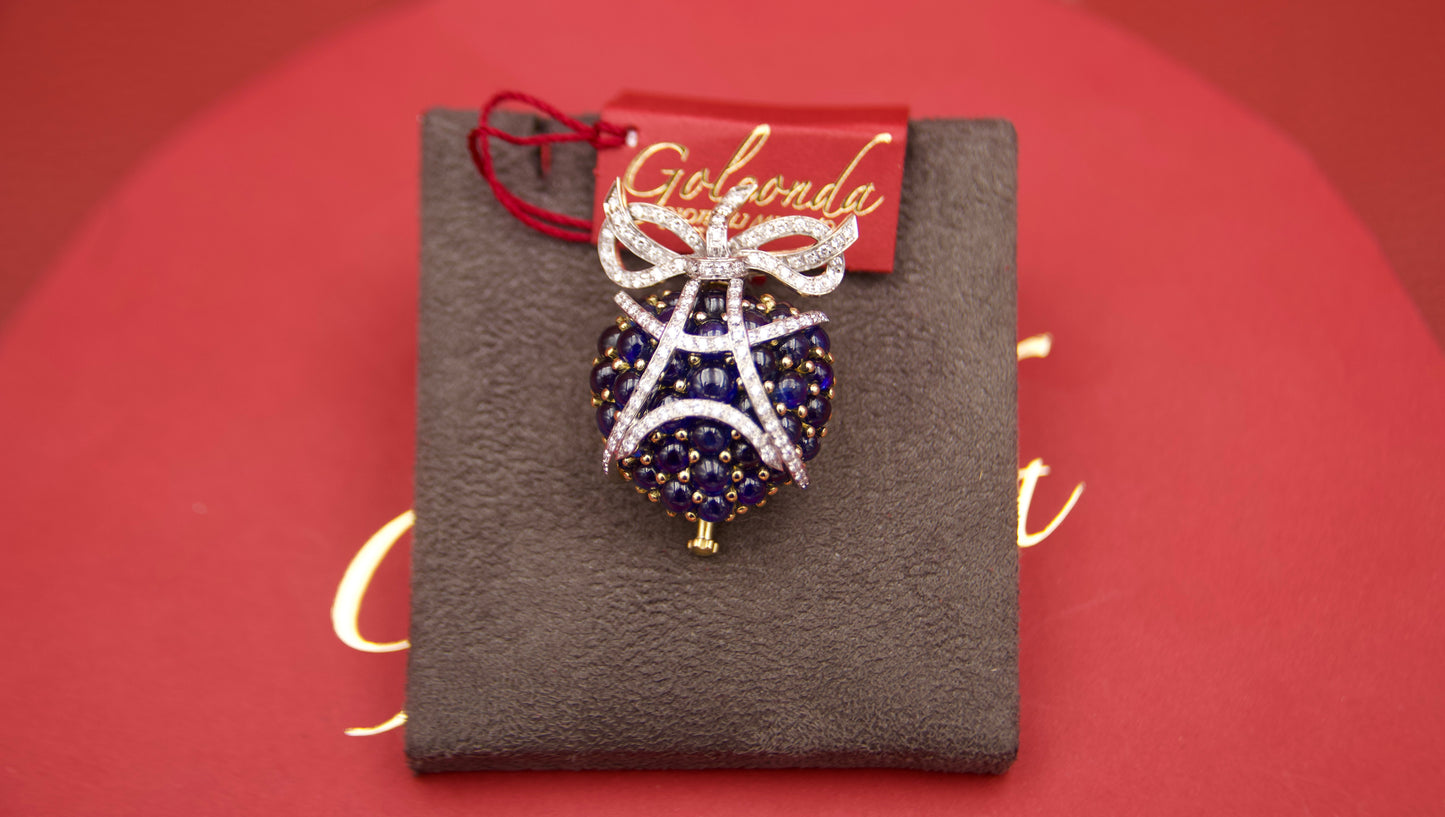 Spilla pendente lampone anni '80