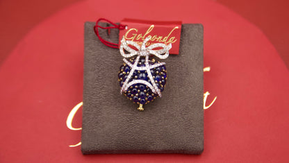 Spilla pendente lampone anni '80