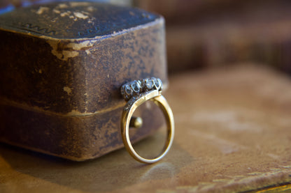 Anello Toi & Moi  Art Nouveau Francese