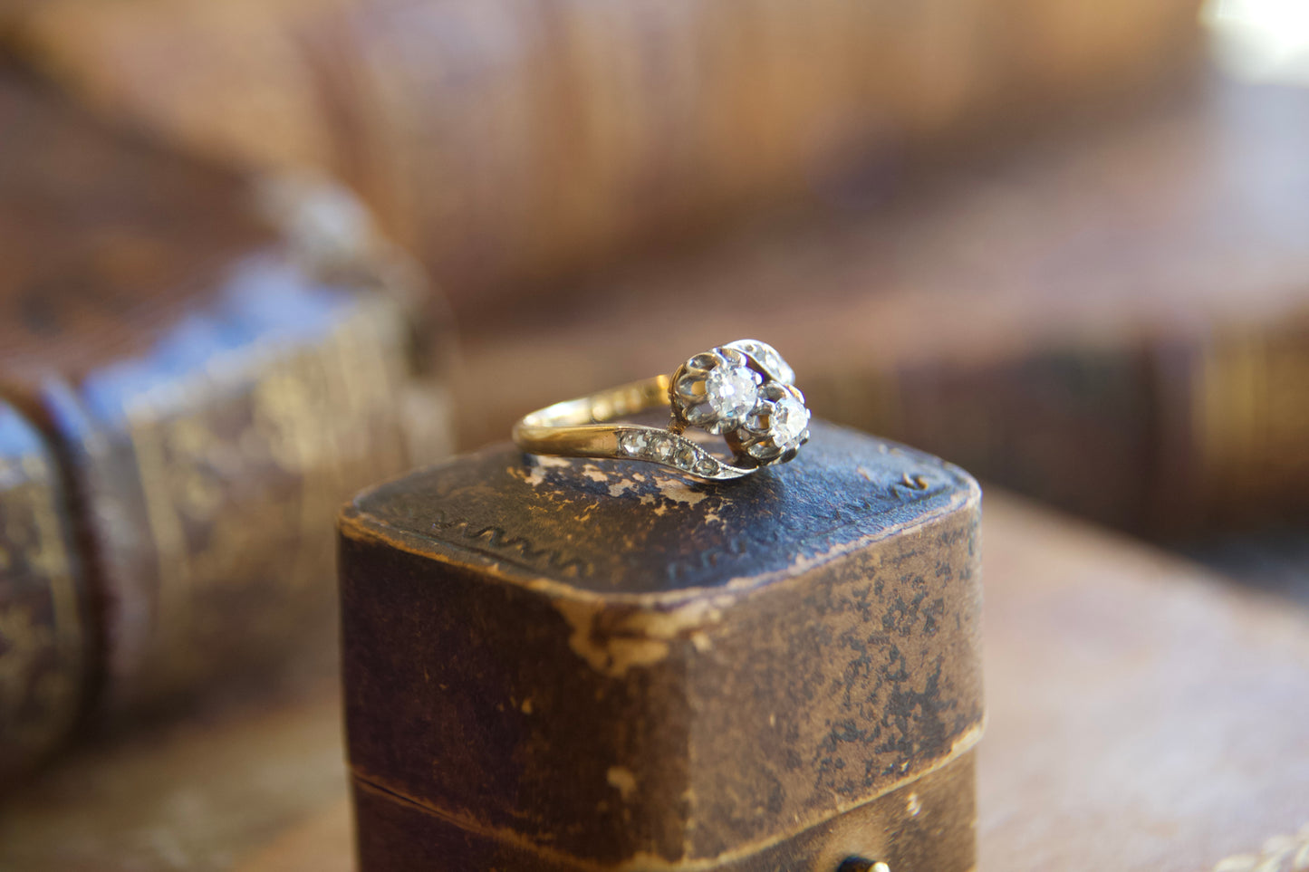 Anello Toi & Moi  Art Nouveau Francese