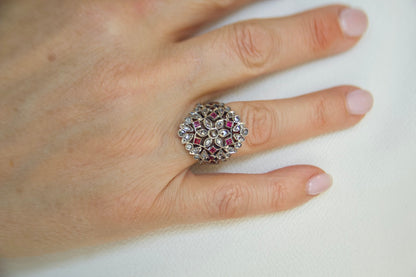 Anello revival vintage  in stile Art Nouveau