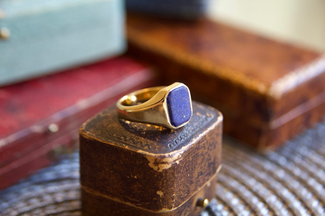 Anello chevalier lapis 1885