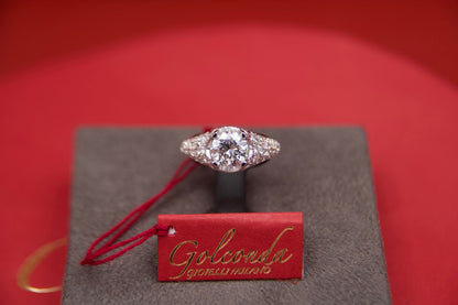 Anello solitario Stile Art Decò